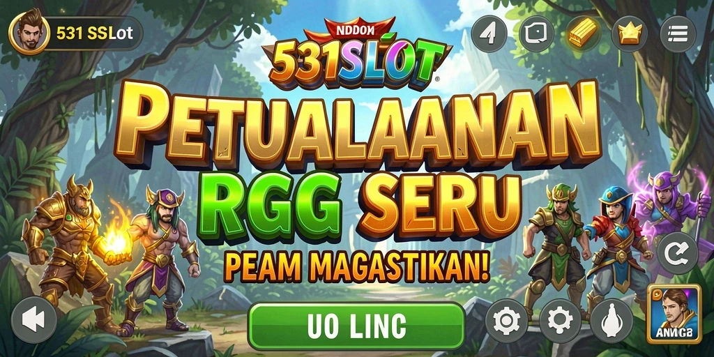 Tangkapan layar utama 531SLOT menampilkan petualangan RPG yang mendebarkan.