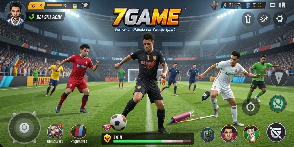 Gameplay menarik yang memperlihatkan aksi olahraga seru di 7GAME.