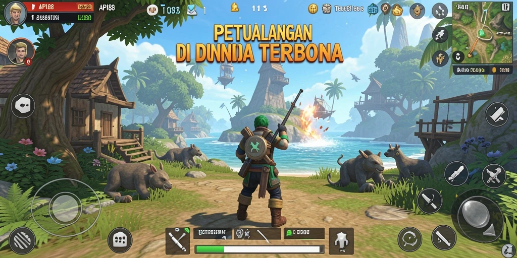 Tampilan gameplay menarik dari dunia terbuka API88.