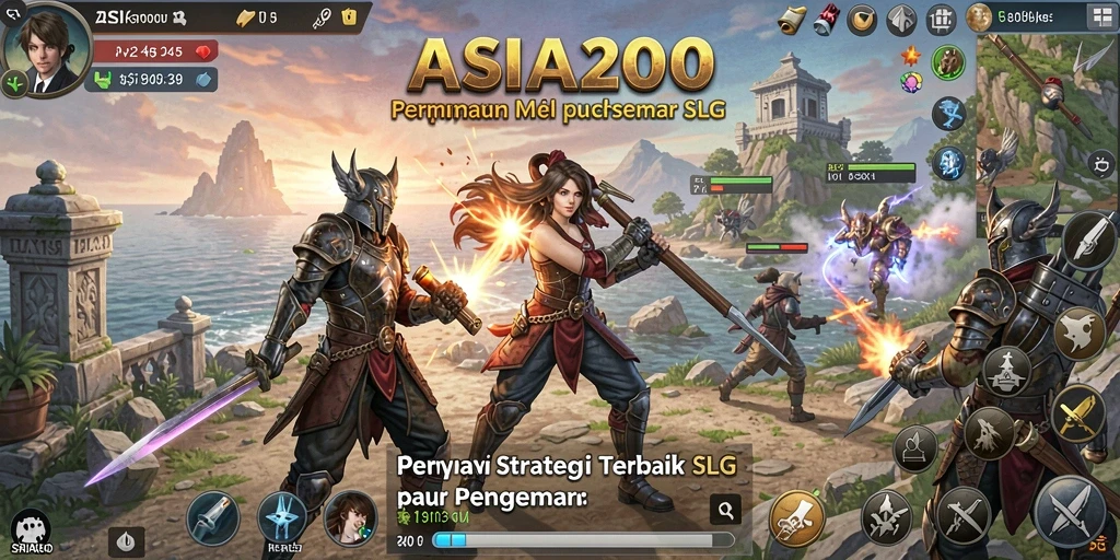 Tampilan gameplay ASIA200 yang menarik dan strategis.