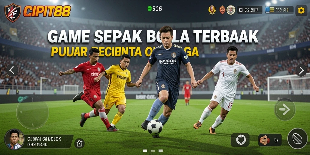 Tampilan gameplay menarik dalam CIPIT88 yang menampilkan aksi sepak bola mendebarkan.