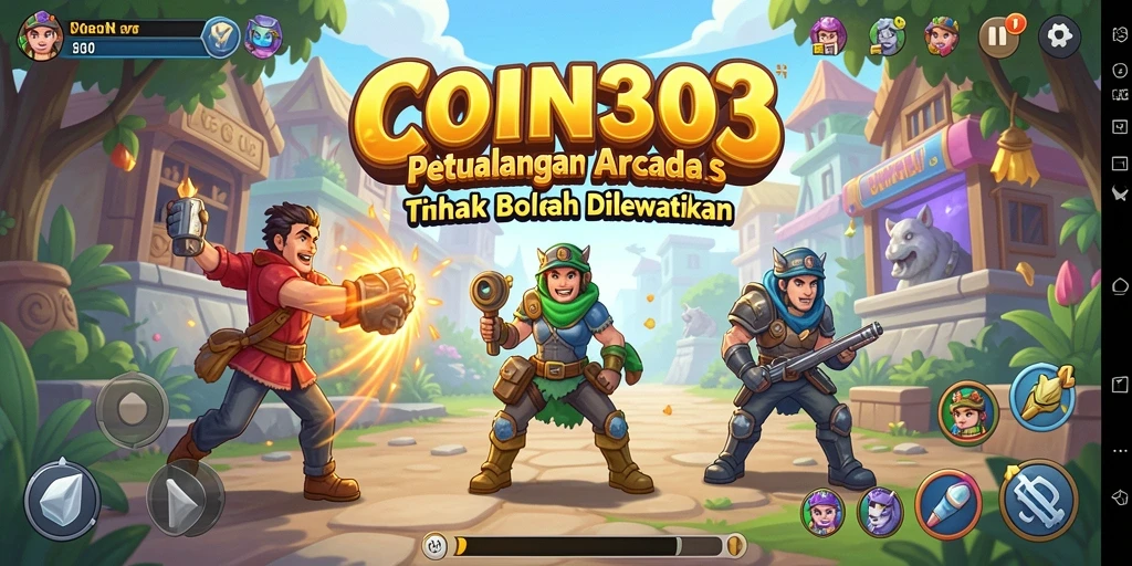 Tampilan gameplay seru dari COIN303 yang menantang.