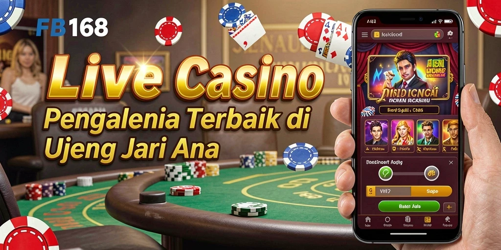 Tampilan gameplay Live Casino FB168 yang menarik dan interaktif.