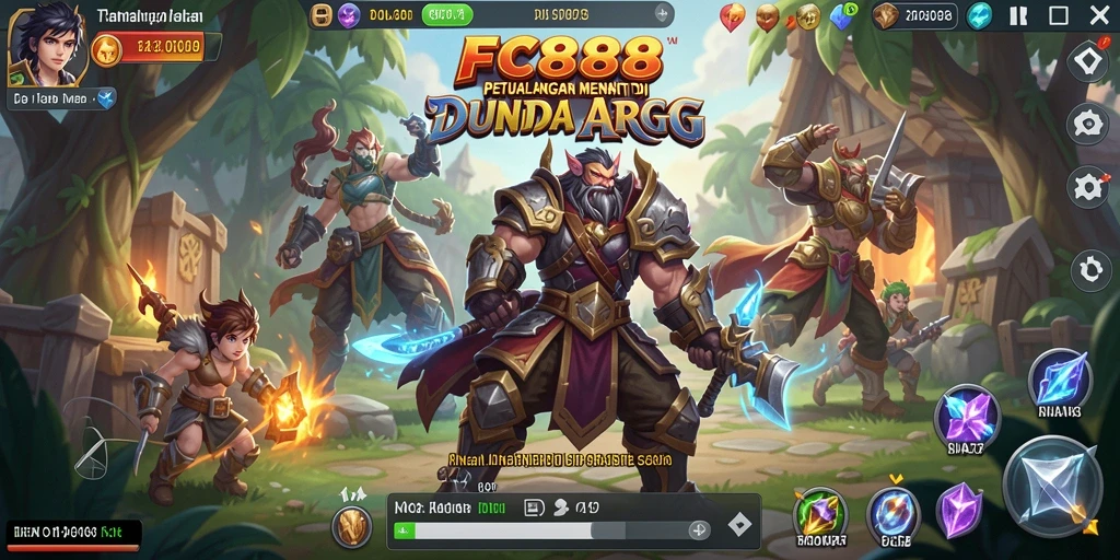Tampilan dinamis gameplay ARPG FC888 yang menegangkan dan penuh aksi.
