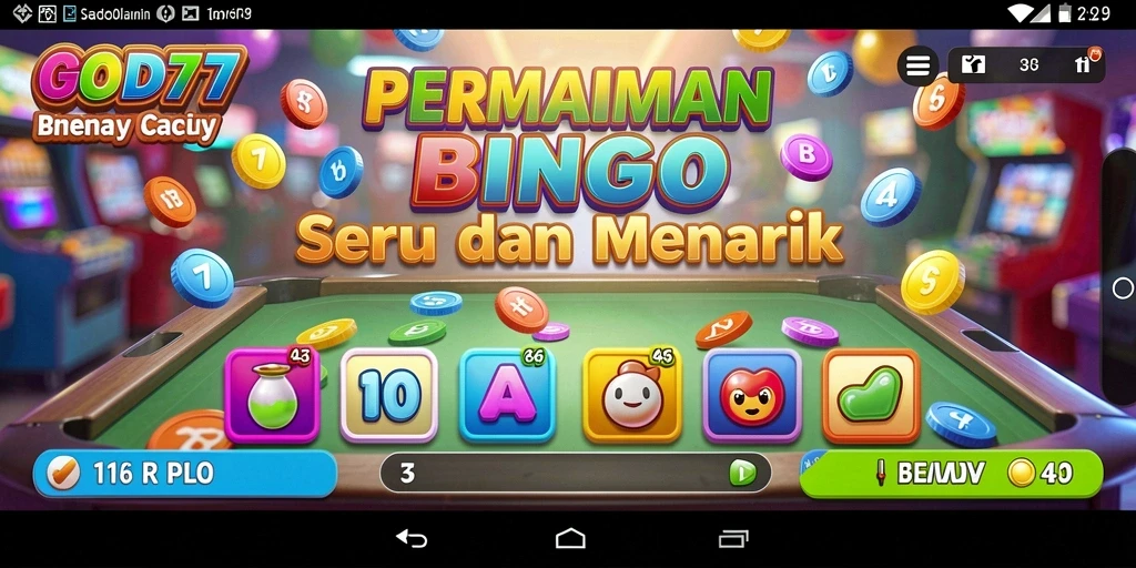 Screenshot GOD77 menampilkan pemain menikmati permainan Bingo.