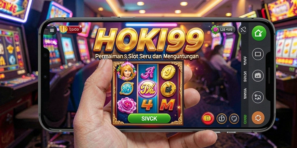 Tampilan utama game Slot HOKI99 yang menarik dan penuh warna.