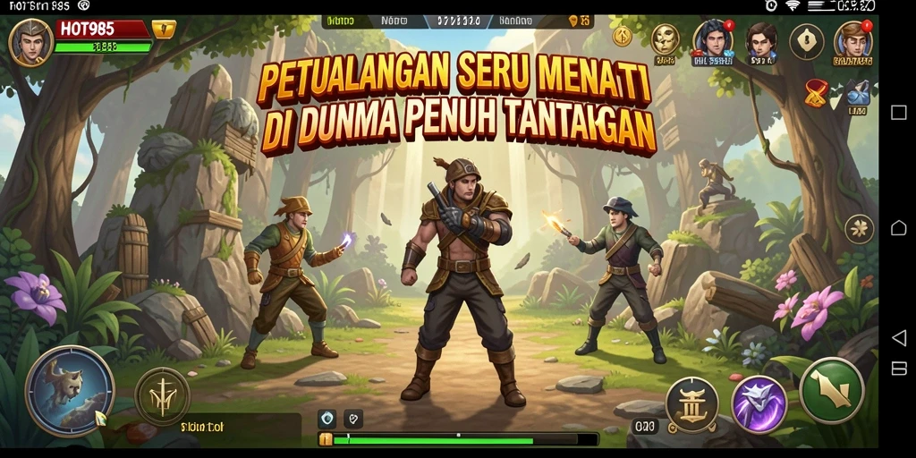 Gameplay mengasyikkan dan menantang dalam HOT985.