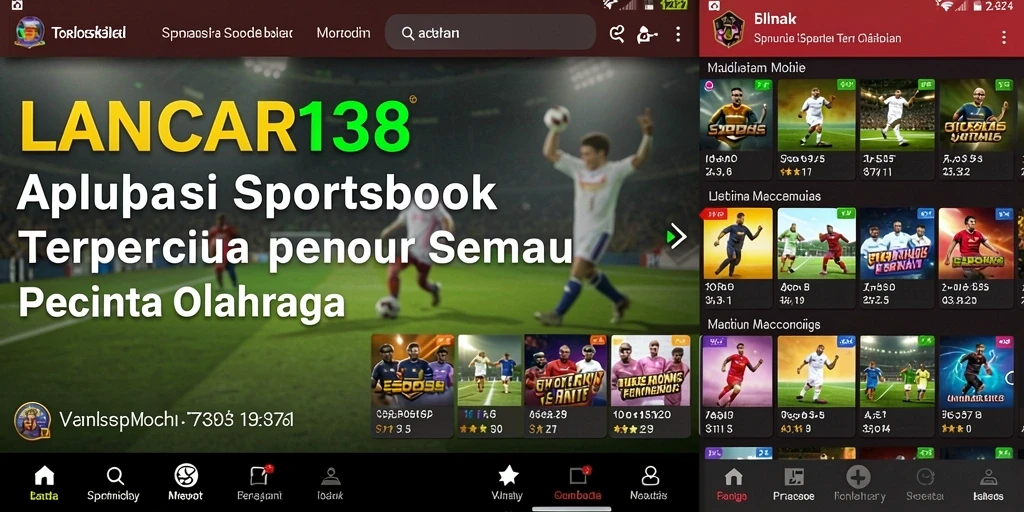 Screenshot LANCAR138 yang menampilkan fitur taruhan olahraga yang menarik.