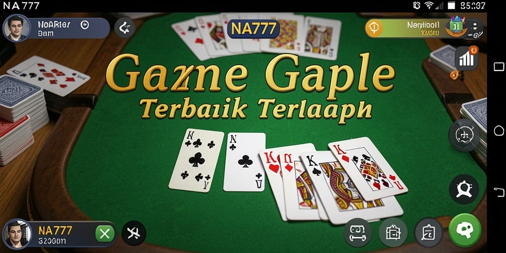 Tampilan gameplay NA777 yang menarik dan interaktif saat bermain Gaple.