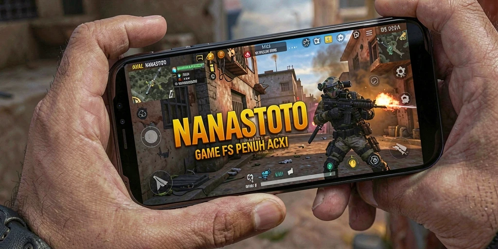 Menampilkan aksi gameplay seru dalam NANASTOTO.