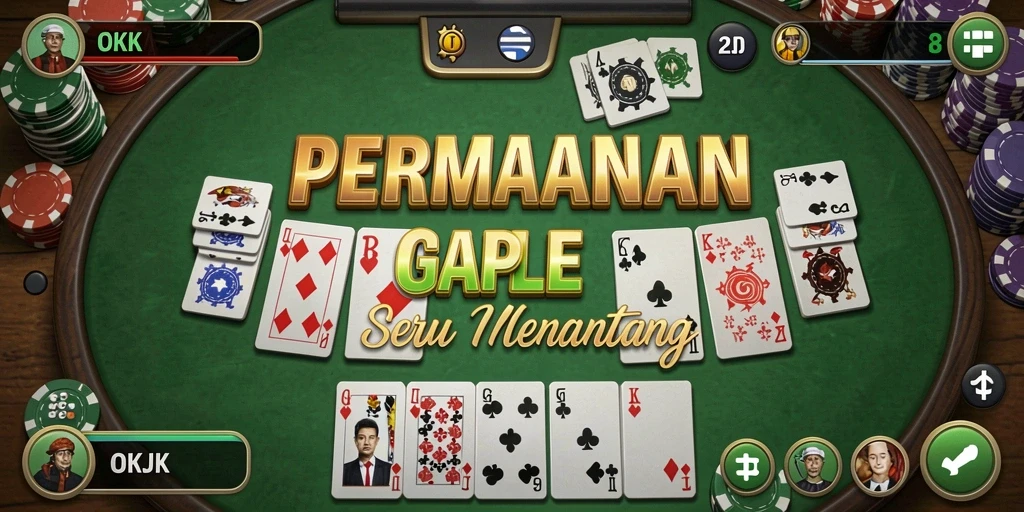 Tampilan gameplay seru dan interaktif di OKJK.