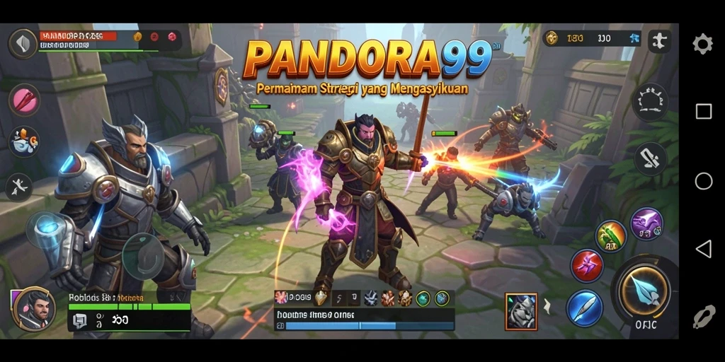 Tangkapan layar gameplay PANDORA99 menampilkan pertempuran strategis yang mendebarkan.