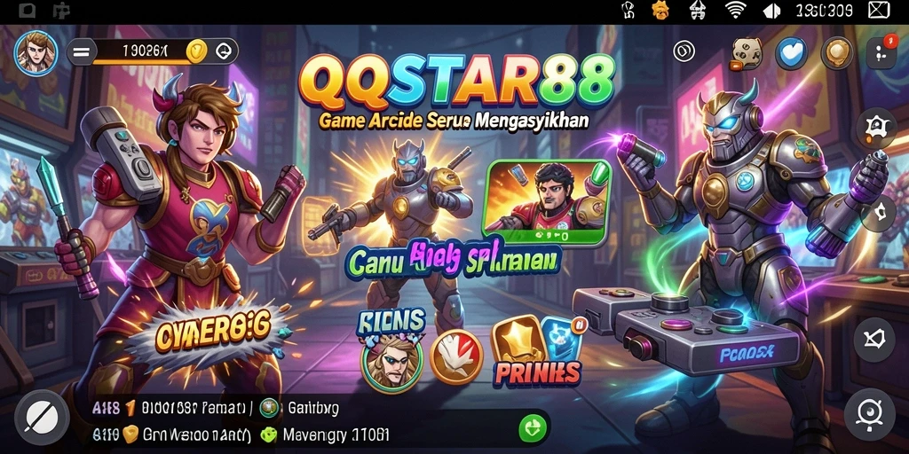 Screenshot gameplay QQSTAR88 menampilkan aksi multiplayer seru.
