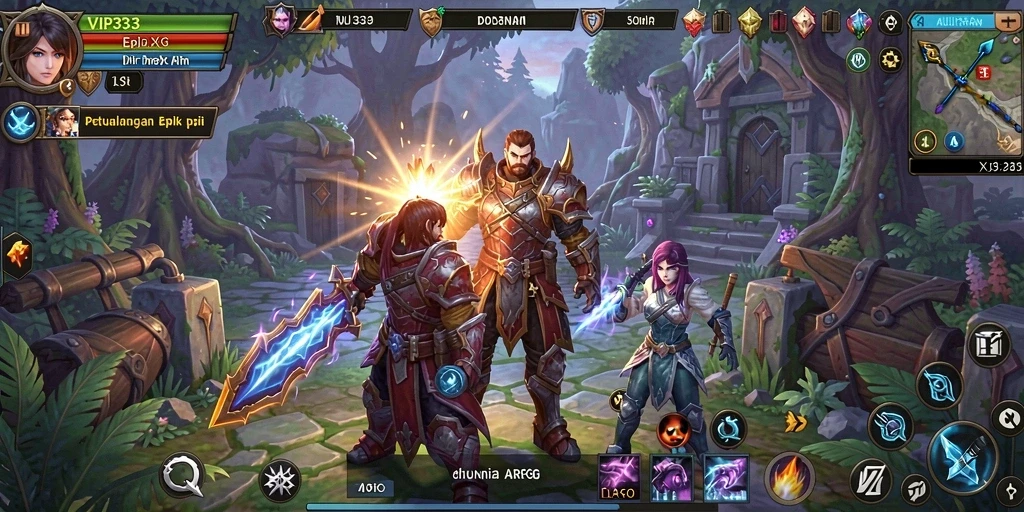 Tampilan gameplay epik dari VIP333 dengan berbagai aksi seru.